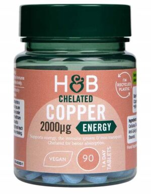 CHELATED COPPER 2000mcg 90 tab MIEDŹ CHELATOWA 2mg