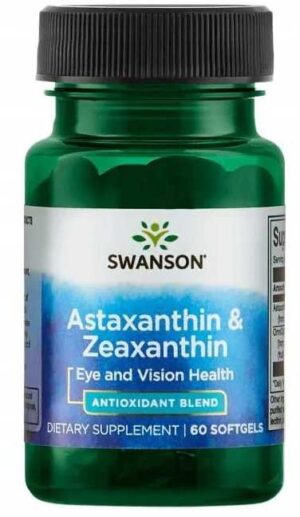Astaxanthin & Zeaxanthin - 60kaps ASTAKSANTYNA