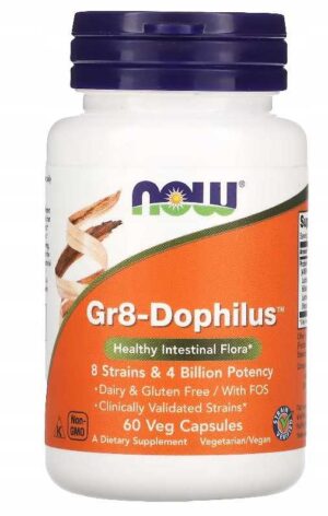 NOW FOODS Gr8-DOPHILUS - 60 kapsułek - PROBIOTYK
