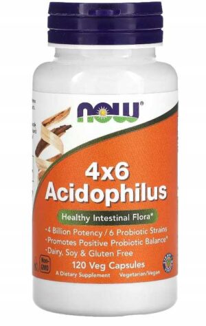 NOW Foods - ACIDOPHILUS 4X6 - 120 kaps PROBIOTYK