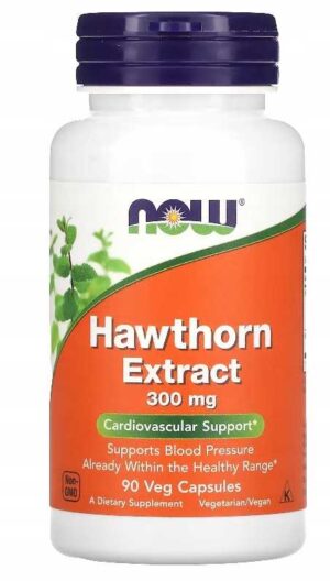 NOW FOODS HAWTHORN EXTRACT 300 mg 90 kapsułek GŁÓG