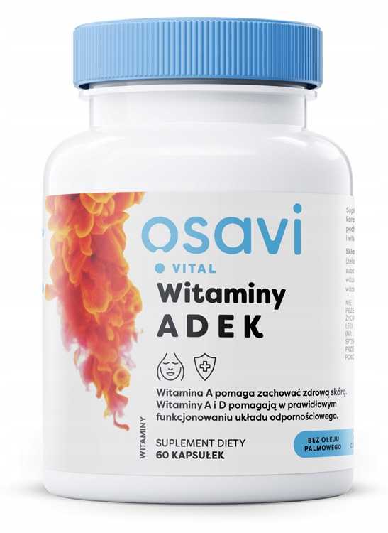 Witaminy ADEK - 60 kapsułek - KOMPLEKS A D E K