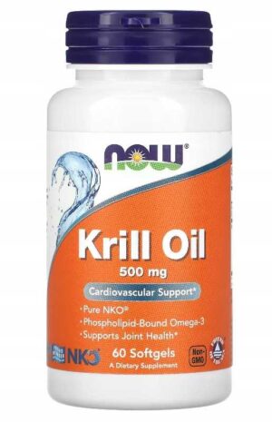 NOW Foods NEPTUNE KRILL OIL 500mg 60k OLEJ Z KRYLA