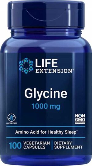 Life Extension Glycine 1000 mg - 100 kaps, GLICYNA