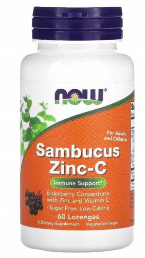 SAMBUCUS ZINC-C / 60 tabletek / Czarny bez + Cynk