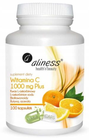 Aliness, WITAMINA C 1000 mg Plus 100 kaps RUTYNA