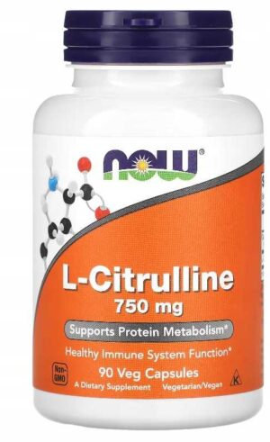 NOW Foods - L-CITRULLINE 750 mg L-CYTRULINA 90 kap