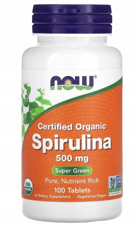 SPIRULINA 500 mg 100 tab - CERTYFIIK. ORGANICZNA