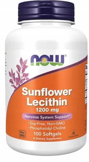 NOW Foods, LECYTYNA SŁONECZNIKOWA 1200 mg 100 kaps