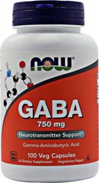 GABA 750mg - 100 kaps - Kwas Gamma Aminomasłowy