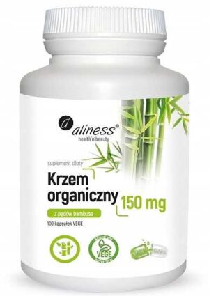 Krzem organiczny z pędów bambusa 150 mg x 100 kaps