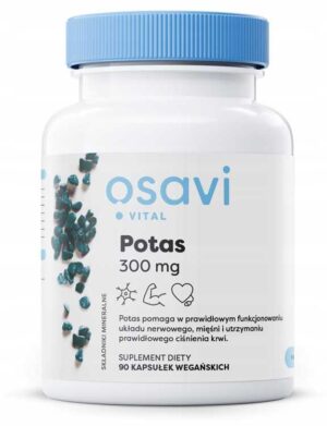 POTAS 300mg - 90 vegan kaps - CYTRYNIAN POTASU