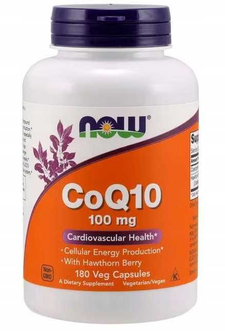 Coenzyme CoQ10 100mg with Hawthorn Berry 180kaps