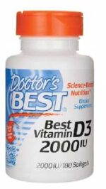 Doctor's Best, WITAMINA D3, 2000iu 180 kaps. żel.