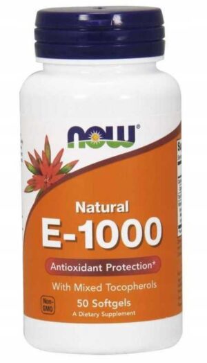 WITAMINA E naturalna 1000 iu 50kaps MIX TOKOFEROLI