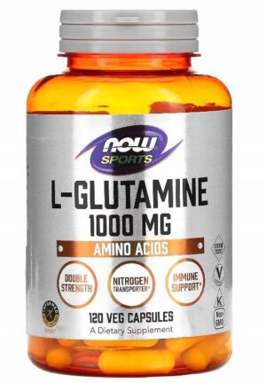 NOW Foods - L-GLUTAMINE 1000 mg L-GLUTAMINA 120kap