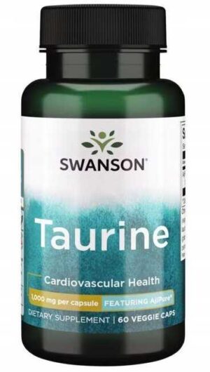 Swanson - TAURYNA 1000 mg 60 kapsułek - TAURINE
