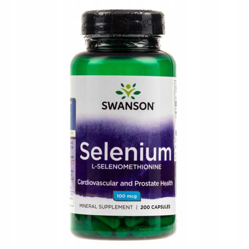 Swanson SELEN - L-SELENOMETIONINA 100mcg 200 kaps