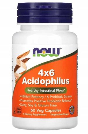 NOW Foods - ACIDOPHILUS 4X6 - 60 kaps PROBIOTYK