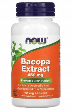 NOW FOODS BACOPA MONNIERI EXTRACT 90 kap - BAKOPA