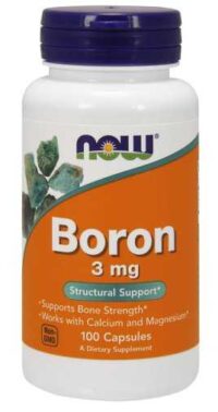 NOW FOODS, BOR 3 mg 100 kapsułek, BORON