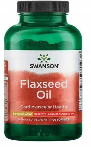 OLEJ LNIANY 1000mg 100k - FLAXSEED OIL Omega 3 6 9