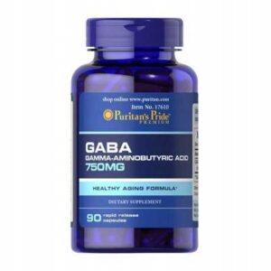 GABA 750 MG - 90 kapsułek / Puritan's Pride