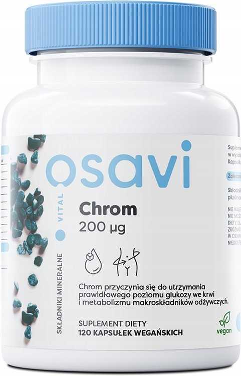 Chrom 200mcg - 120 vegan kaps - PIKOLINIAN CHROMU