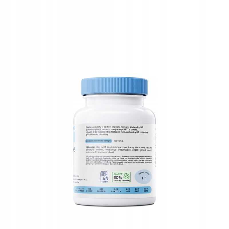 Witamina D3 4000IU - 120 softgels ODPORNOŚĆ KOŚCI - obrazek 3