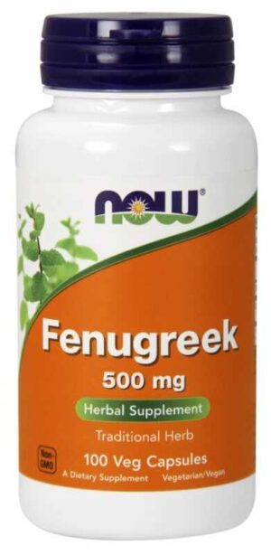 NOW FOODS - FENUGREEK 500 mg 100 kaps KOZIERADKA