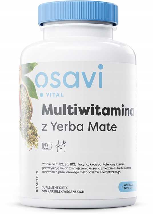 Multiwitamina z Yerba Mate 180kap KOMPLEKS WITAMIN