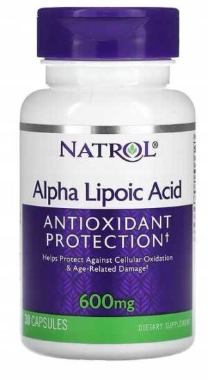 Natrol - KWAS ALFA LIPONOWY 600 mg 30 kaps