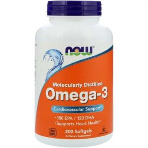 NOW FOODS, OMEGA-3 180 EPA 120 DHA 200 kapsułek