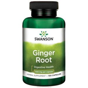 Swanson, Ginger Root 540mg 100 kaps KORZEŃ IMBIRU