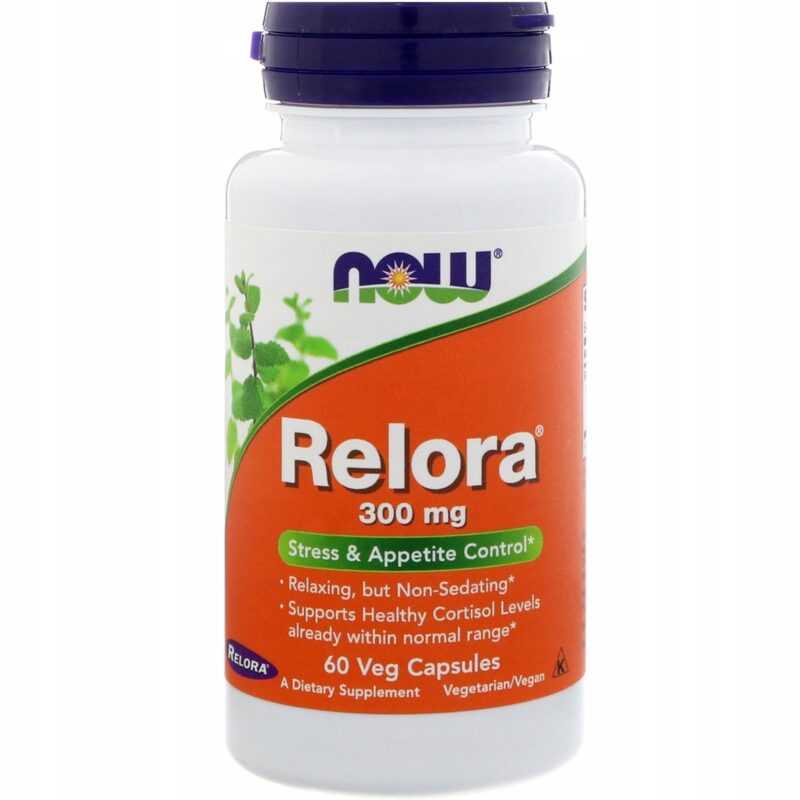 NOW FOODS, RELORA 300 mg 60 kapsułek