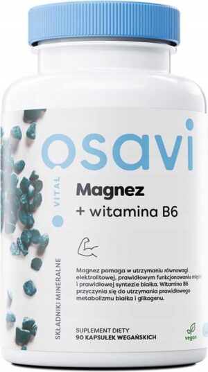 Cytrynian Magnezu + Witamina B6 - 90 kaps MAGNEZ