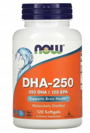 NOW Foods DHA-250 / EPA-125 / 120 kaps / OMEGA-3