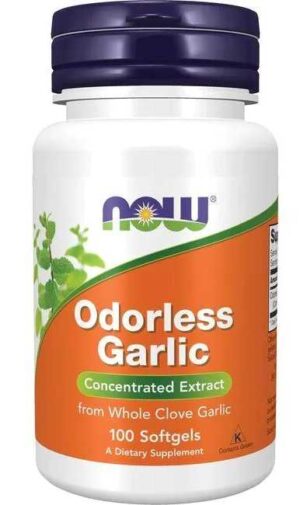 NOW Foods ODORLESS GARLIC 100 Czosnek bezzapachowy