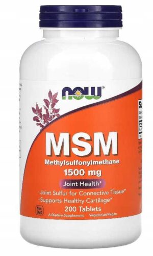 NOW Foods - MSM 1500mg 200 tab - SIARKA ORGANICZNA