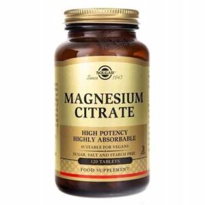 Solgar, Cytrynian Magnezu 120tab Magnesium Citrate