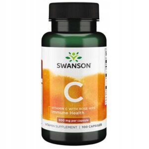 WITAMINA C 500 mg 100 kaps z Dziką Różą SWANSON