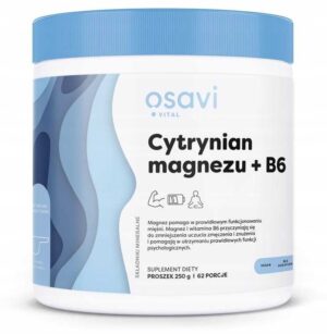 Cytrynian Magnezu + Witamina B6 - Proszek 250 gram