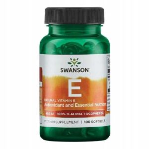 Swanson WITAMINA E 400 IU 100kaps Naturalna