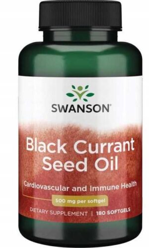 Black Currant Seed Oil 500mg 180k CZARNA PORZECZKA