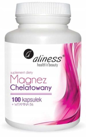 Aliness, MAGNEZ CHELATOWANY + Wit B6 100 kaps