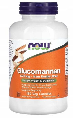 NOW FOODS Glucomannan Konjac Root 575mg 180 kaps
