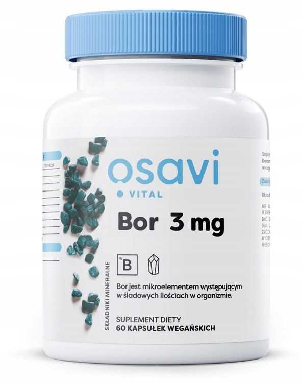 BOR - 3mg - 60 vegan kapsułek - BORON - obrazek 2