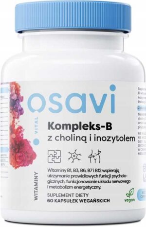 Kompleks B z Choliną i Inozytolem - 60 vegan caps
