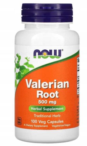 NOW FOODS, Valerian Root 500mg 100 kaps WALERIANA