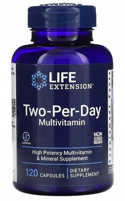 TWO-PER-DAY - MULTIVITAMIN - 120k - LIFE EXTENSION